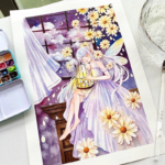 诣七七水彩插画进阶班第二期2021年6月结课【画质不错】