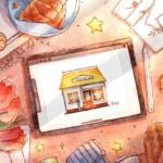 蓉儿ipad水彩插画课基础水果花卉+进阶冷饮蛋糕2020年【画质不错有笔刷】